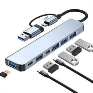 Hub USB-C 3.0 BMAX BM-8644 Adaptador Extensor USB Type-C para Notebook PC