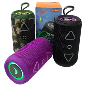 Caixa de Som Bluetooth Portátil Altomex AL-8656 À Prova D’água Som Potente Recarregável RGB