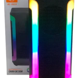 Caixa de Som Bluetooth Altomex AL-3939 30W LED USB FM Microfone Portátil Recarregável