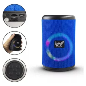 Caixa de Som Bluetooth Portátil Altomex AL-6093 Resistente à Água USB FM AUX Recarregável
