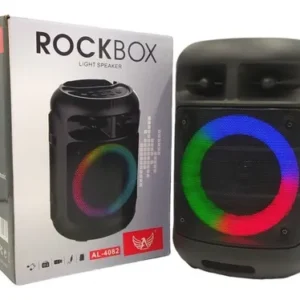 Caixa de Som Bluetooth Altomex AL-4082 Portátil Potente USB AUX LED Recarregável