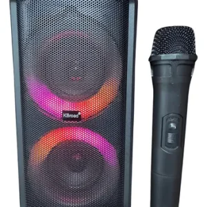 Caixa de Som Bluetooth KTS-1973 Torre Portátil USB SD FM LED Bateria Recarregável