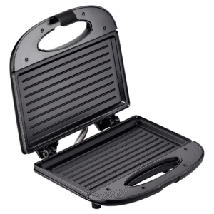 Sanduicheira Grill Elétrica Sumay SM-SP02 Antiaderente 750W Chapas Dupla Face Preta 220V
