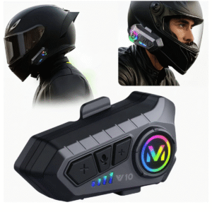 Fone de Ouvido Para Capacete Bluetooth Sngames Headset RGB Sem Fio Intercom IPX6 20h Autonomia 5.3 Motocicleta