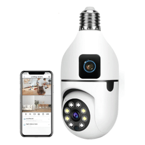 Smart Camera WiFi 2 em 1 ICSEE A-27 Câmera Inteligente HD Visão Noturna Detecção de Movimento Monitoramento pelo Celular