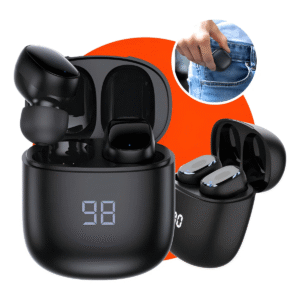 Fone de Ouvido Bluetooth Kapbom KA-989 Sem Fio TWS Microfone Estojo Carregador Som Estéreo Android iPhone