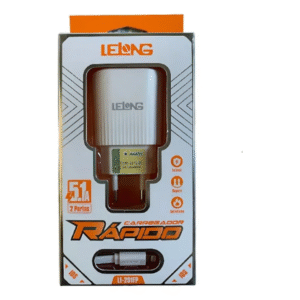 Carregador Rápido Lelong LE-291FP 5.1A 2 USB iOS Bivolt Turbo iPhone