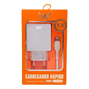 Carregador Rápido Altomex AL-9087-5G 2 USB 5.1A Para iPhone Bivolt
