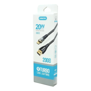 Cabo Turbo Lightning Kimaster CB832 Carregamento Rápido Dados iPhone Resistente