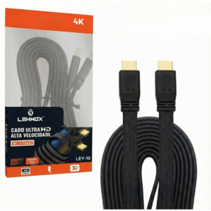 Cabo HDMI Ultra HD Alta Velocidade Lehmox LEY-10 4K Áudio Vídeo