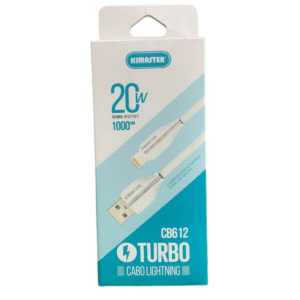 Cabo Lightning Kimaster CB612 Carregamento Rápido Compatível iPhone iPad iPod