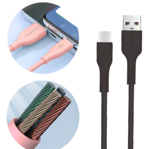 Cabo de Dados V8 1M H’maston SJX03-1 Carregamento Rápido Android Micro USB