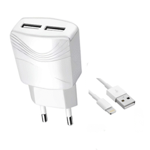Carregador iPhone Kapbom KA-5602-5G 2 USB Turbo Rápido Bivolt Fonte Lightning Celular