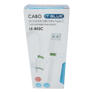 Cabo USB para Tipo-C IT.BLUE LE-853C 1M Carregamento Rápido Dados Android