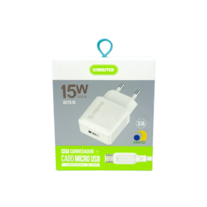Kit Carregador V8 15W T503UV Kimaster 1 Saída USB Carregamento Rápido