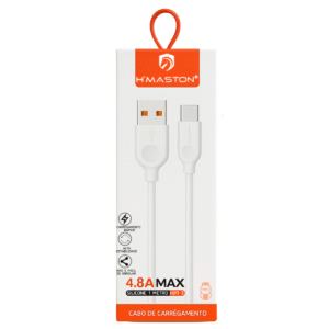 Cabo de Carregamento USB-C H’maston HB11-3 1M Carregamento Rápido Android