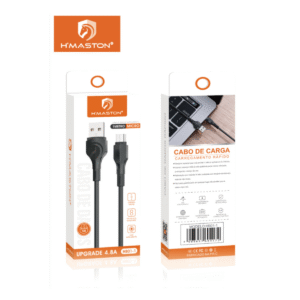 Cabo de Dados H’Maston HB01-1 V8 Micro USB 1M Carregamento Rápido
