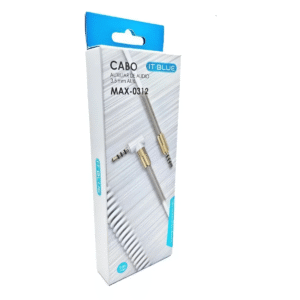 Cabo Auxiliar de Áudio IT-BLUE MAX-0312 P2 x P2 4 Polos Alta Performance