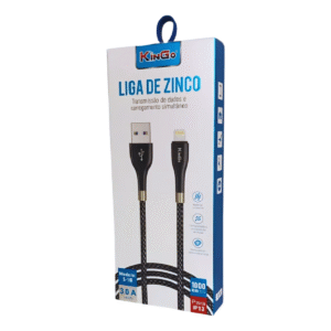 Cabo de Dados e Carregamento KinGo S-10 Micro USB Liga de Zinco Carregamento Rápido