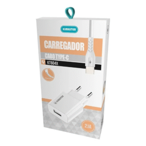 Kit Carregador Inteligente Tipo C Kimaster KT604X Carregamento Rápido