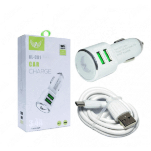 Carregador Veicular Altomex AL-C91 Type-C 2 USB Carregamento Rápido Automotivo