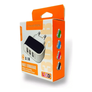 Fonte Carregadora H’MASTON CB03 USB Bivolt Carregamento Rápido