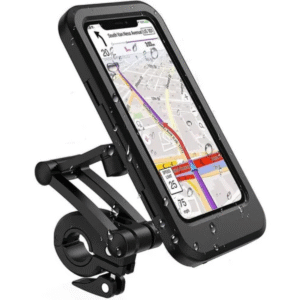 Suporte Universal Guidão Moto Bike Com Tela Touch À Prova D’Água IPX6 Rotação 360º Dual Tech