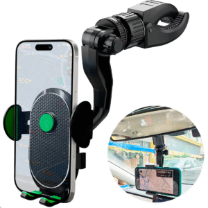 Suporte Para Celular Retrovisor Rotação 360° BMG-68 B-Max Universal Ajustável