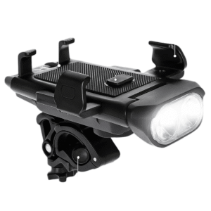 Luz LED Dianteira 4 em 1 BM-8536 Farol Buzina Suporte Celular Power Bank IPX6