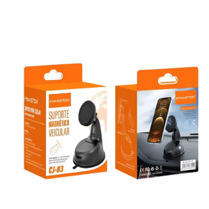 Suporte Magnético Veicular H'maston CJ-83 Com Ventosa De Silicone Fixação Forte Para Celular