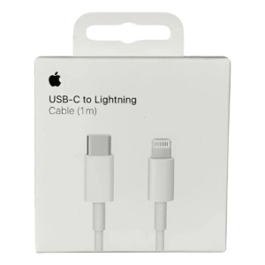 Cabo Carregador iPhone Original Apple USB-C Para Lightning Branco Carregamento Rápido