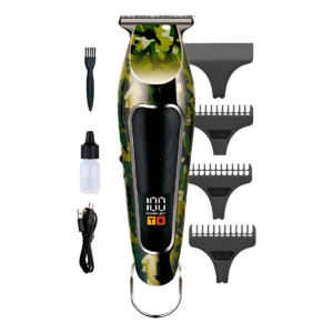Máquina De Cortar Cabelo Profissional B-Max BM-C020 Recarregável USB Camuflada Barbeador Elétrico