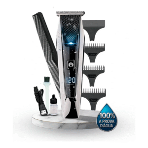 Máquina De Cortar Cabelo B-Max BM-C022 Profissional À Prova D Água Bivolt 127/220V Aparador Barba Cabelo