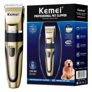 Máquina De Tosa Pet Profissional Kemei KM-1053 Recarregável Sem Fio Cortador De Pelos Para Cães Gatos Grooming