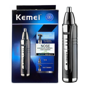 Aparador De Pelos Nariz Barba Cabelo Kemei KM-6511 2 Em 1 Recarregável Multigroomer Portátil