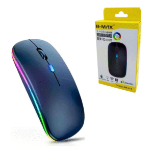 Mouse Sem Fio Recarregável B-Max BM-615 Wireless USB Ergonômico Alta Precisão
