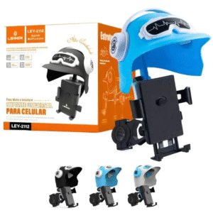 Suporte Para Celular Moto e Bike Lehmox LEY-2112 Universal Proteção Solar e Respingos