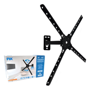 Suporte TV Bi Articulado 10 a 60 Polegadas Universal LED LCD Plasma Ajustável Parede
