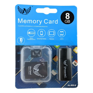 Cartão de Memória 8GB Altomex AL-MO-8 MicroSD Classe 10 Com Adaptador 2 em 1