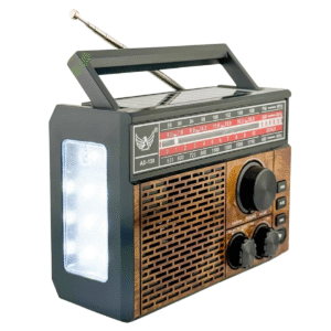 Rádio Retrô Altomex AD-130 Analógico USB Solar AM FM Portátil Recarregável