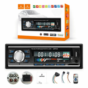 Som Automotivo Lehmox LEY-1852 Bluetooth USB Rádio FM MP3 Player Carro Painel Digital